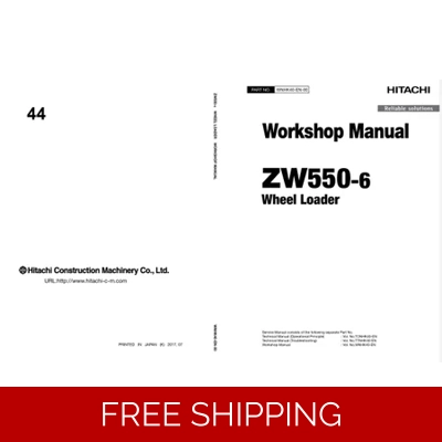 HITACHI ZW550-6 WHEEL LOADER WORKSHOP MANUAL AND DIAGRAMS HITACHI ZW550-6 WHEEL LOADER WORKSHOP MANUAL AND DIAGRAMS